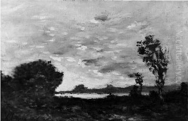 Paysage Oil Painting by Henri-Joseph Harpignies