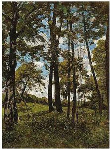 La Clairiere Oil Painting by Henri-Joseph Harpignies