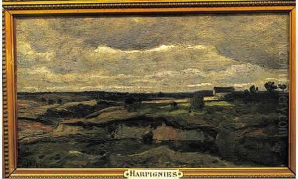 Paysage De La Vienne Oil Painting by Henri-Joseph Harpignies