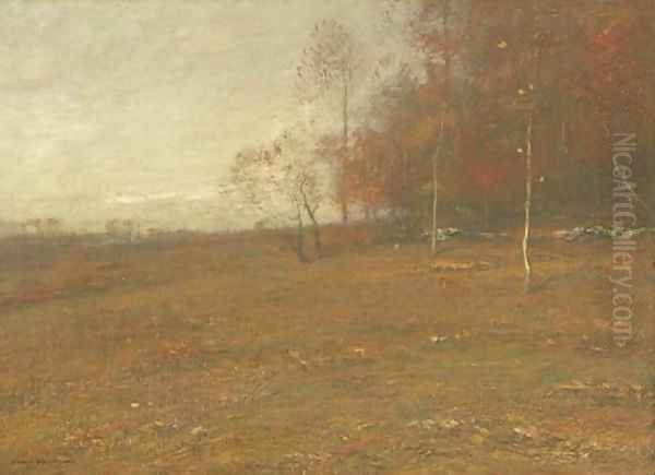 Autumn Meadow Oil Painting by John Francis Murphy