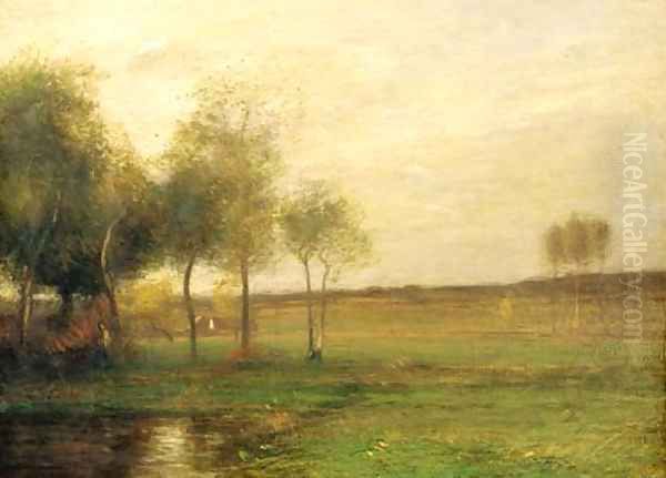 Summer Landscape Oil Painting by John Francis Murphy