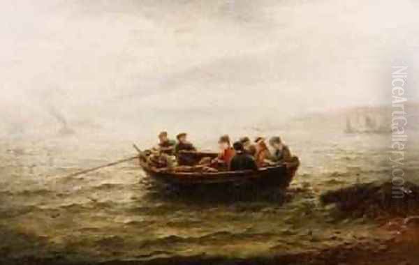 Going to Church by Way of the Lock Oil Painting by Hamilton Macallum