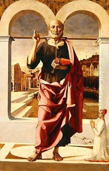 Saint Peter 1505 Oil Painting by Bartolomeo Montagna