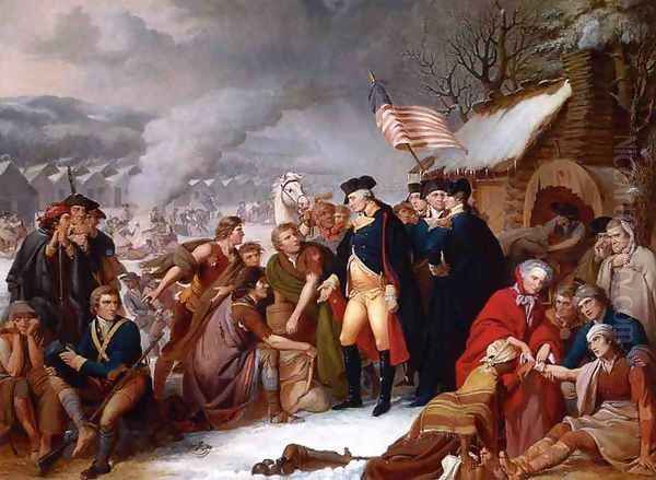 George Washington at Valley Forge Oil Painting by Tompkins Harrison Matteson