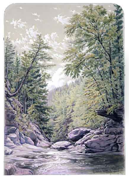 Catskill Clove in Palingsville Oil Painting by William Rickarby Miller