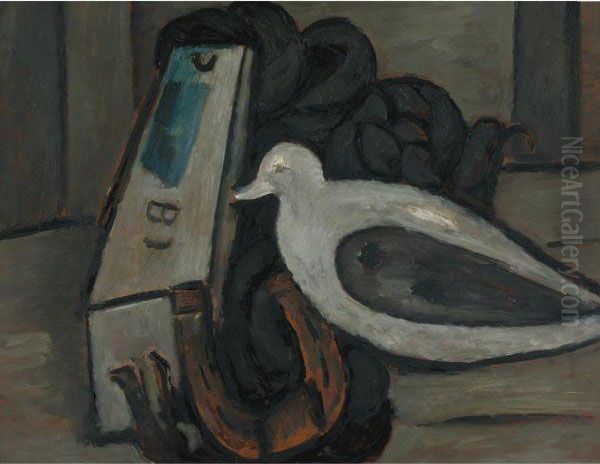 Duck Decoy With Buoy Oil Painting by Marsden Hartley