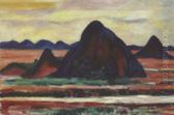 New Mexico Oil Painting by Marsden Hartley