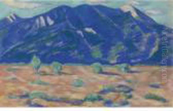 Pueblo Mountain, New Mexico by Marsden Hartley