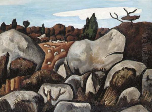 The Embittered Afternoon Of November, Dogtown Oil Painting by Marsden Hartley