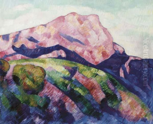 Mont Sainte-victoire Oil Painting by Marsden Hartley