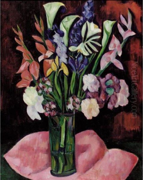 Still Life-flowers Oil Painting by Marsden Hartley