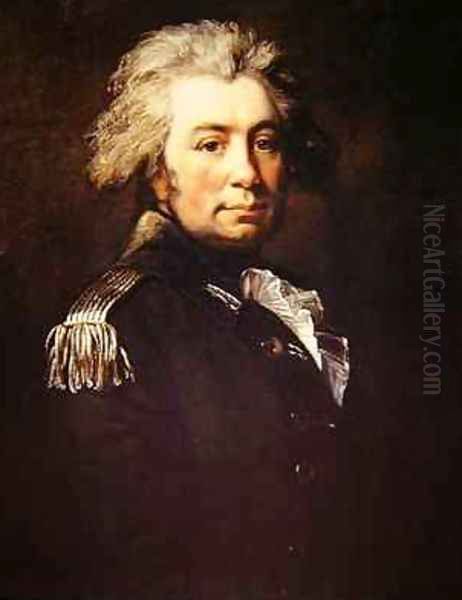 John Graves Simcoe Oil Painting by Jean-Laurent Mosnier