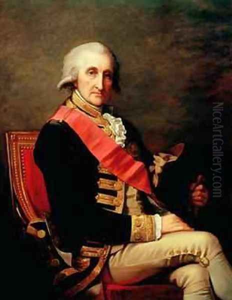 Admiral George Brydges Rodney 1719-92 1791 Oil Painting by Jean-Laurent Mosnier