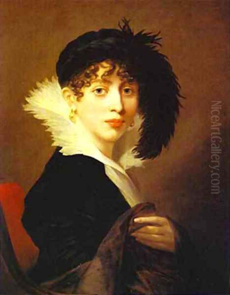 Portrait Of Countess Sophia Stroganoff 1808 by Jean-Laurent Mosnier