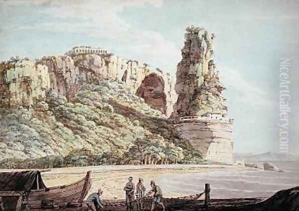 A View at Terracina 1778 Oil Painting by Jacob More