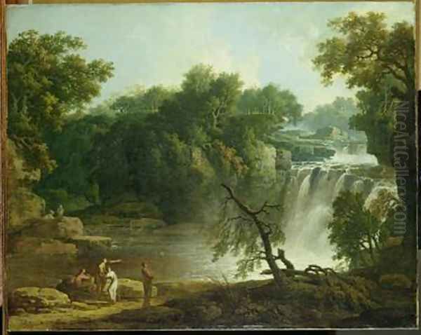 The Falls of Clyde 1771 Oil Painting by Jacob More