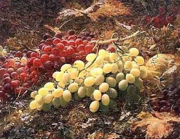 Grapes Oil Painting by William Muckley