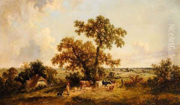 The Young Herdsman Oil Painting by James Edwin Meadows