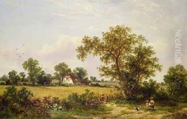 Essex Landscape Oil Painting by James Edwin Meadows