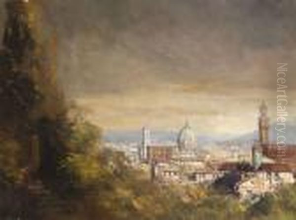 Firenze Oil Painting by Gyula Hary