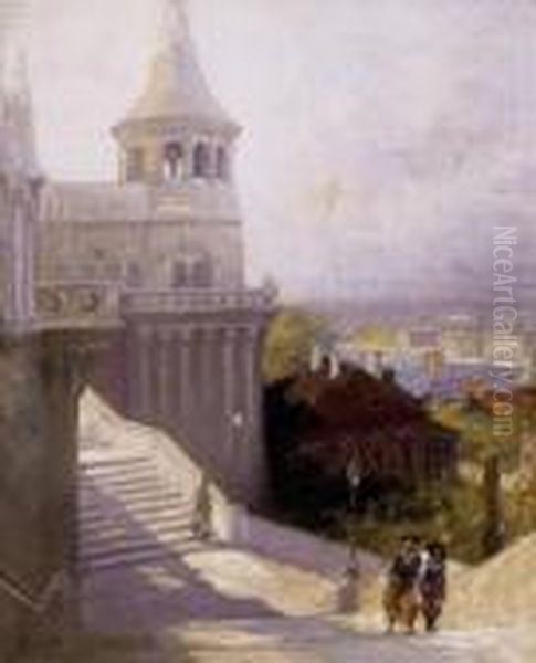 The Fisherman's Bastion Oil Painting by Gyula Hary