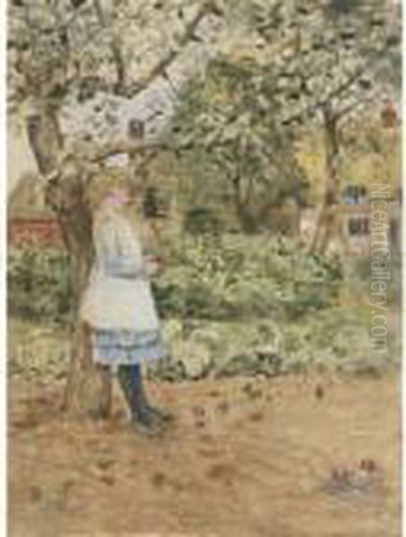 The Little Philosopher Oil Painting by Frederick Childe Hassam