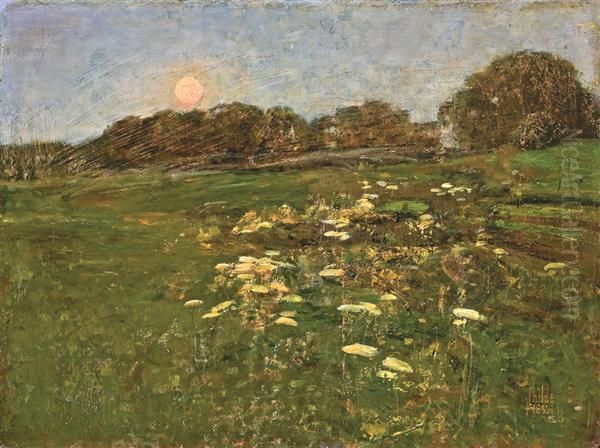 New England Sunrise Oil Painting by Frederick Childe Hassam