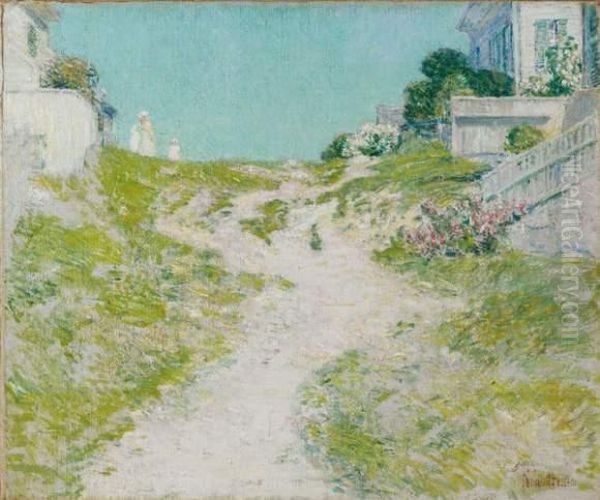 Le Chemin Vers La Plage Oil Painting by Frederick Childe Hassam