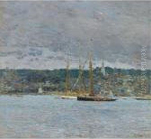 Newport Oil Painting by Frederick Childe Hassam