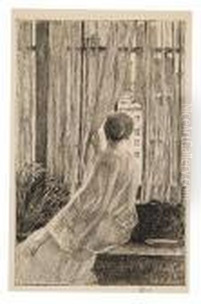 Marie At The Window Oil Painting by Frederick Childe Hassam