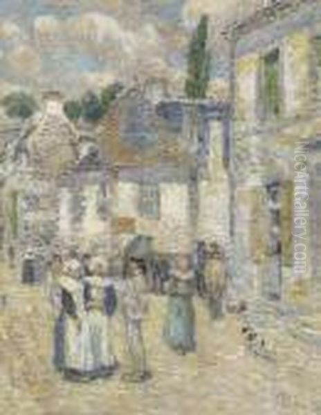 Pont-aven Oil Painting by Frederick Childe Hassam