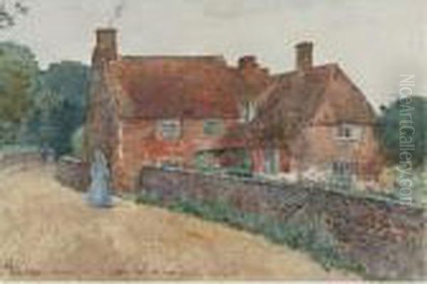 Broadstairs Cottage Oil Painting by Frederick Childe Hassam