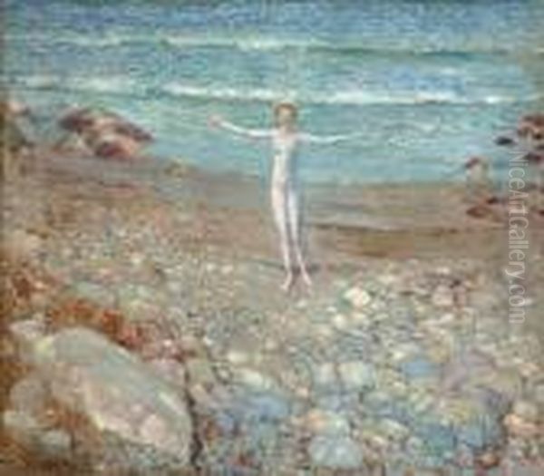 ''incoming Tide'' Oil Painting by Frederick Childe Hassam