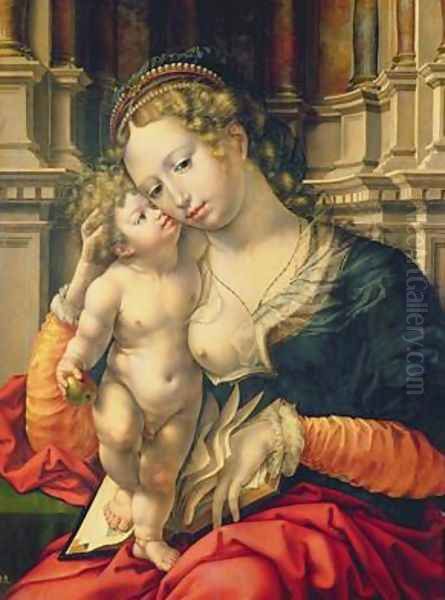 The Virgin and Child 1527 Oil Painting by Peter Mabuse