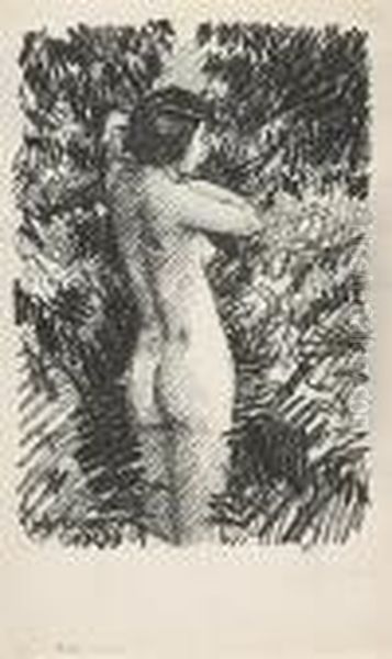 Nude (g. 38), 1918 Oil Painting by Frederick Childe Hassam