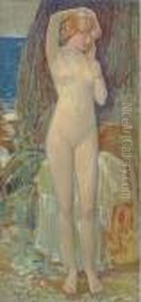 The Nymph Of Beryl Gorge Oil Painting by Frederick Childe Hassam