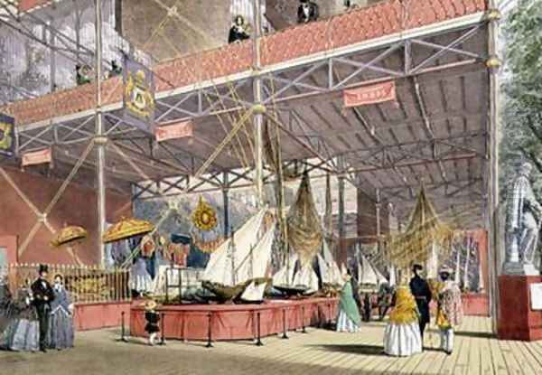 Model boats from the India section of the Great Exhibition of 1851 Oil Painting by Peter Mabuse