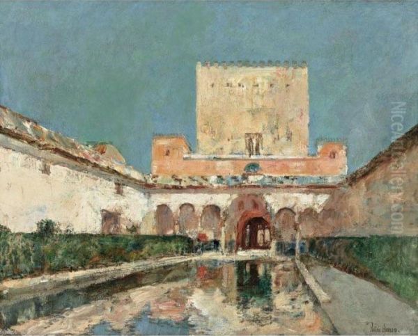 Alhambra Oil Painting by Frederick Childe Hassam