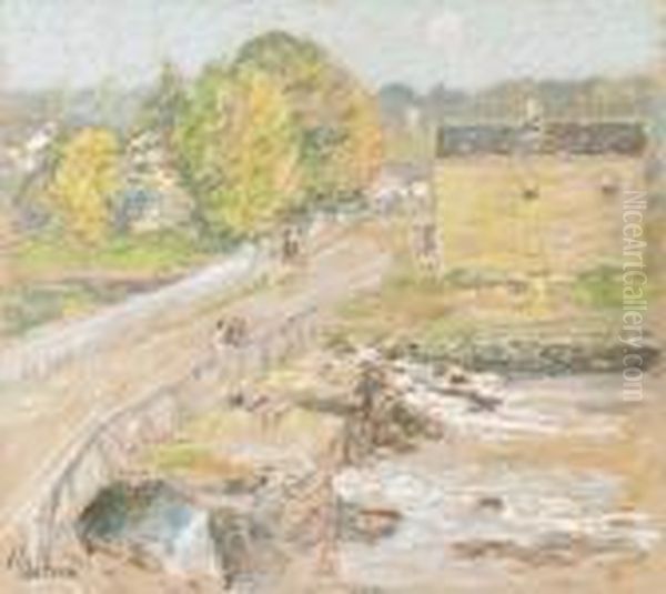 Cos Cob Oil Painting by Frederick Childe Hassam