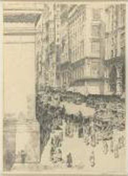 Fifth Avenue, Noon (cortissoz / Clayton 77) Oil Painting by Frederick Childe Hassam