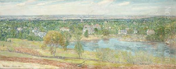 Andover, Massachusetts Oil Painting by Frederick Childe Hassam