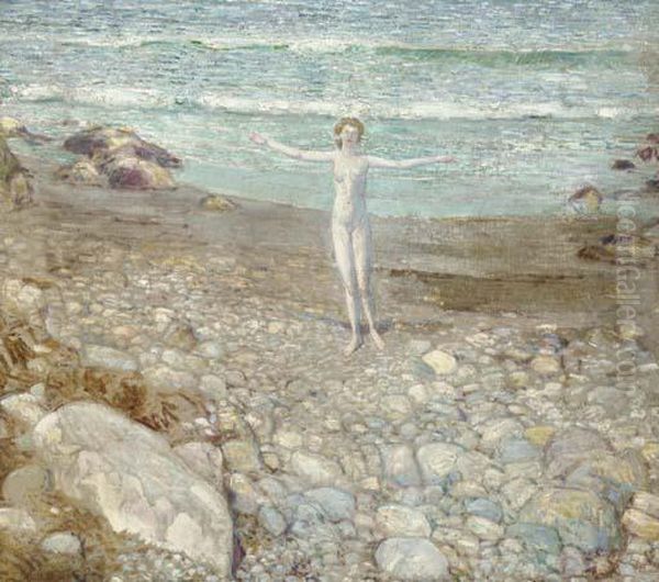 Incoming Tide Oil Painting by Frederick Childe Hassam