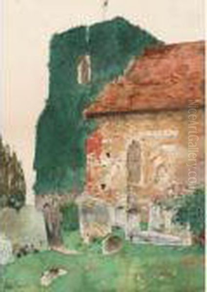 Canterbury Oil Painting by Frederick Childe Hassam