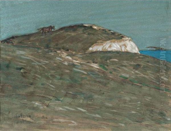 The Horses Of Actaeon, Montauk Oil Painting by Frederick Childe Hassam