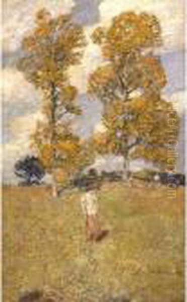 Property From A Private Collection, California Oil Painting by Frederick Childe Hassam