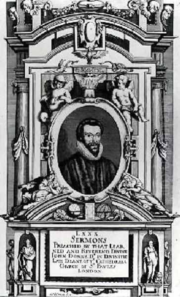 Frontispiece to Eighty Sermons Preached by that Learned and Reverend Divine John Donne Oil Painting by Matthaus, the Younger Merian