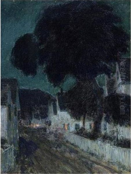 Nocturne, Provincetown, Massachusetts Oil Painting by Frederick Childe Hassam