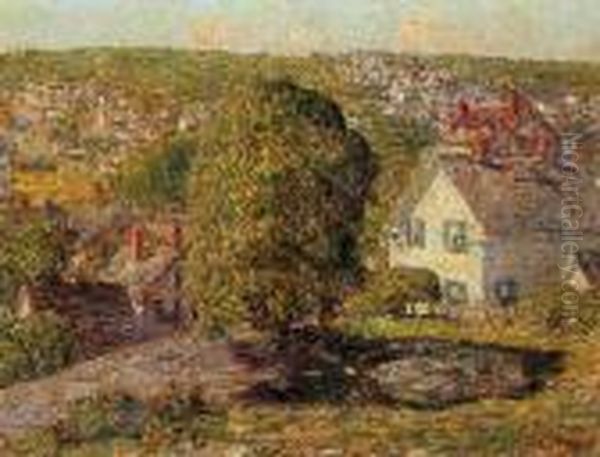 Outskirts Of East Gloucester Oil Painting by Frederick Childe Hassam