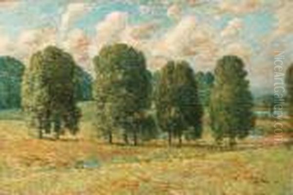 Trees, New Hampshire Oil Painting by Frederick Childe Hassam