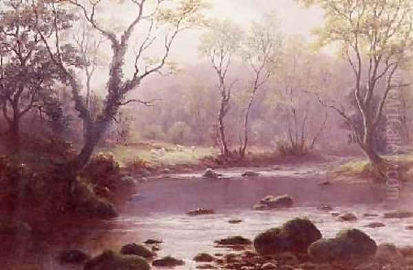 On the Wharfe Oil Painting by William Mellor